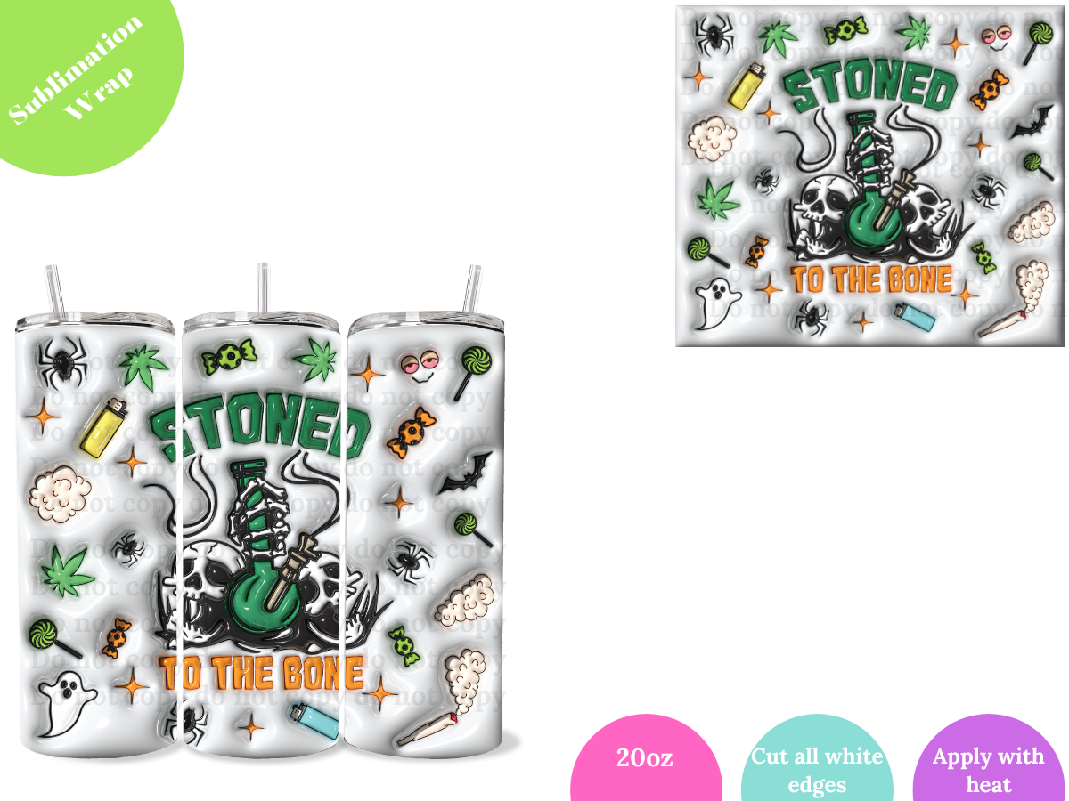 Stoned to the Bone **20oz Sublimation Wrap**