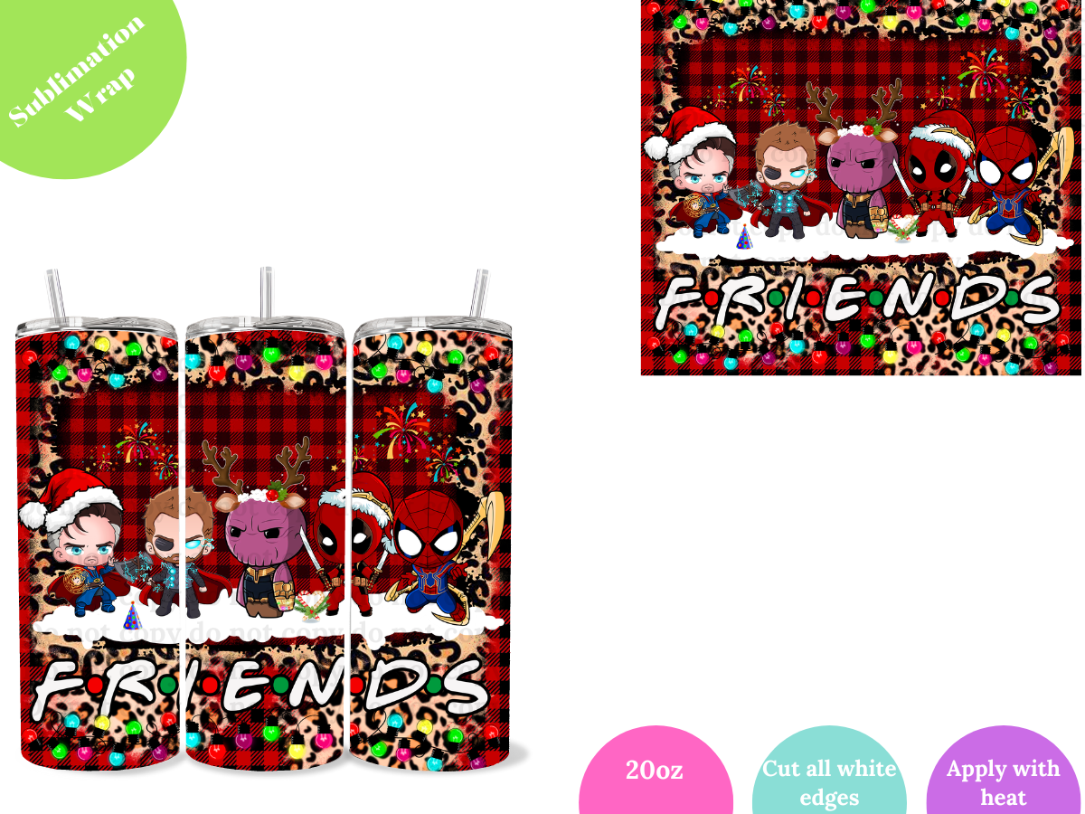 Hero Friends **20oz Sublimation Wrap**