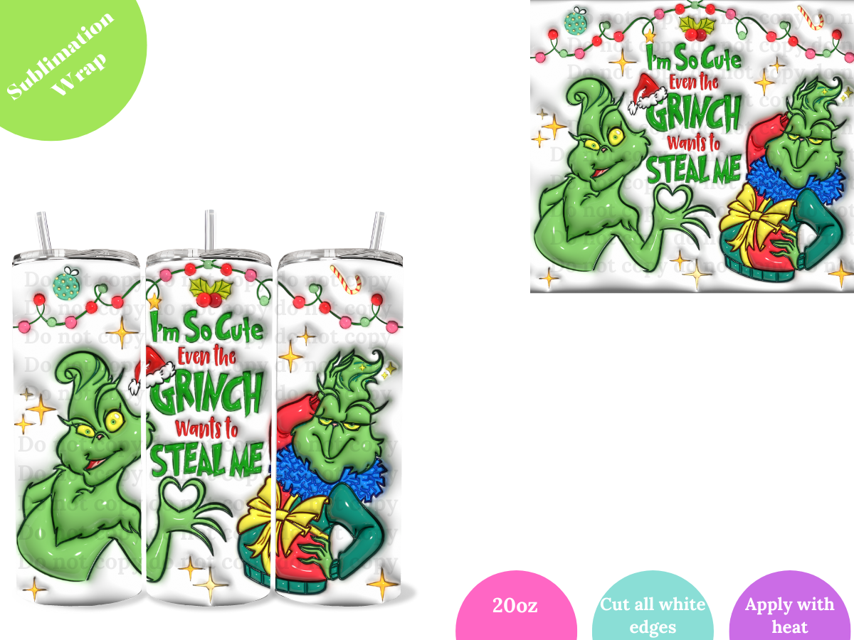 I'm so Cute **20oz Sublimation Wrap**