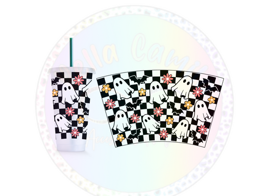 Spooky Ghost - 24oz UV DTF Cup Wrap