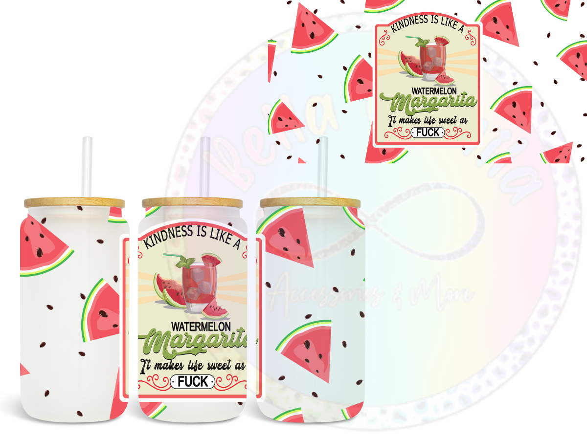 Watermelon Margarita UV DTF Wrap