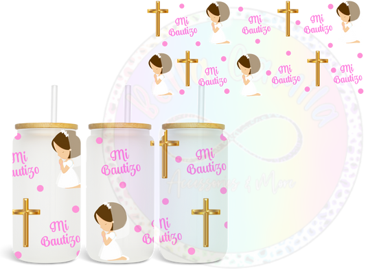 Mi Bautizo Girl UV DTF Wrap