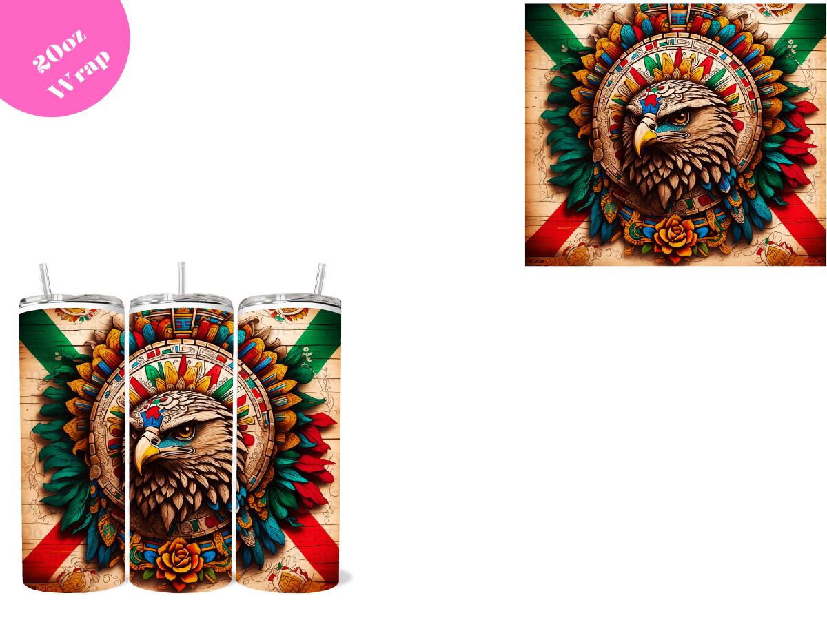 Aguila Mexicana 20oz Sublimation Wrap