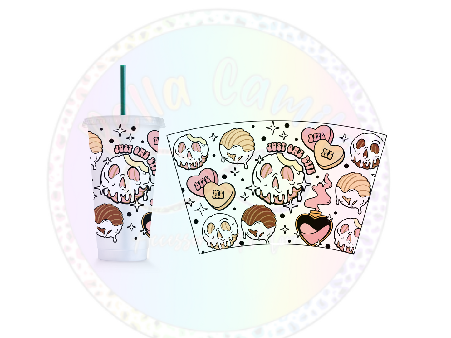 Just one Bite - 24oz UV DTF Cup Wrap