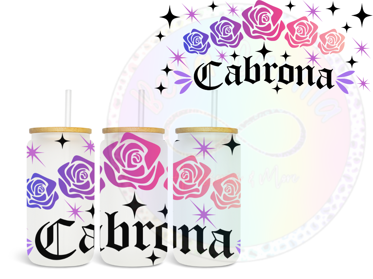 Cabrona - UV DTF Cup Wrap