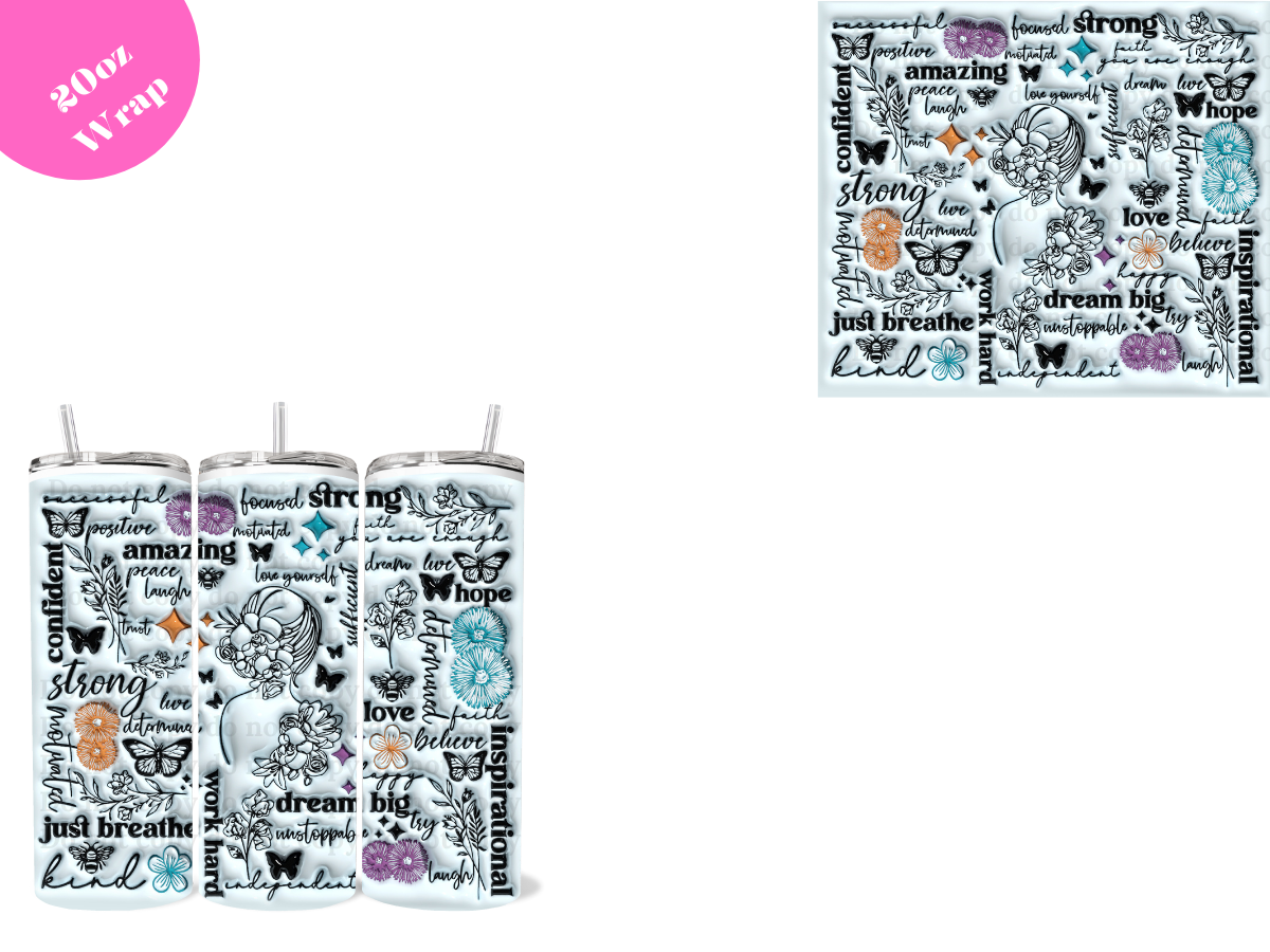 Confident *20oz Sublimation Wrap*