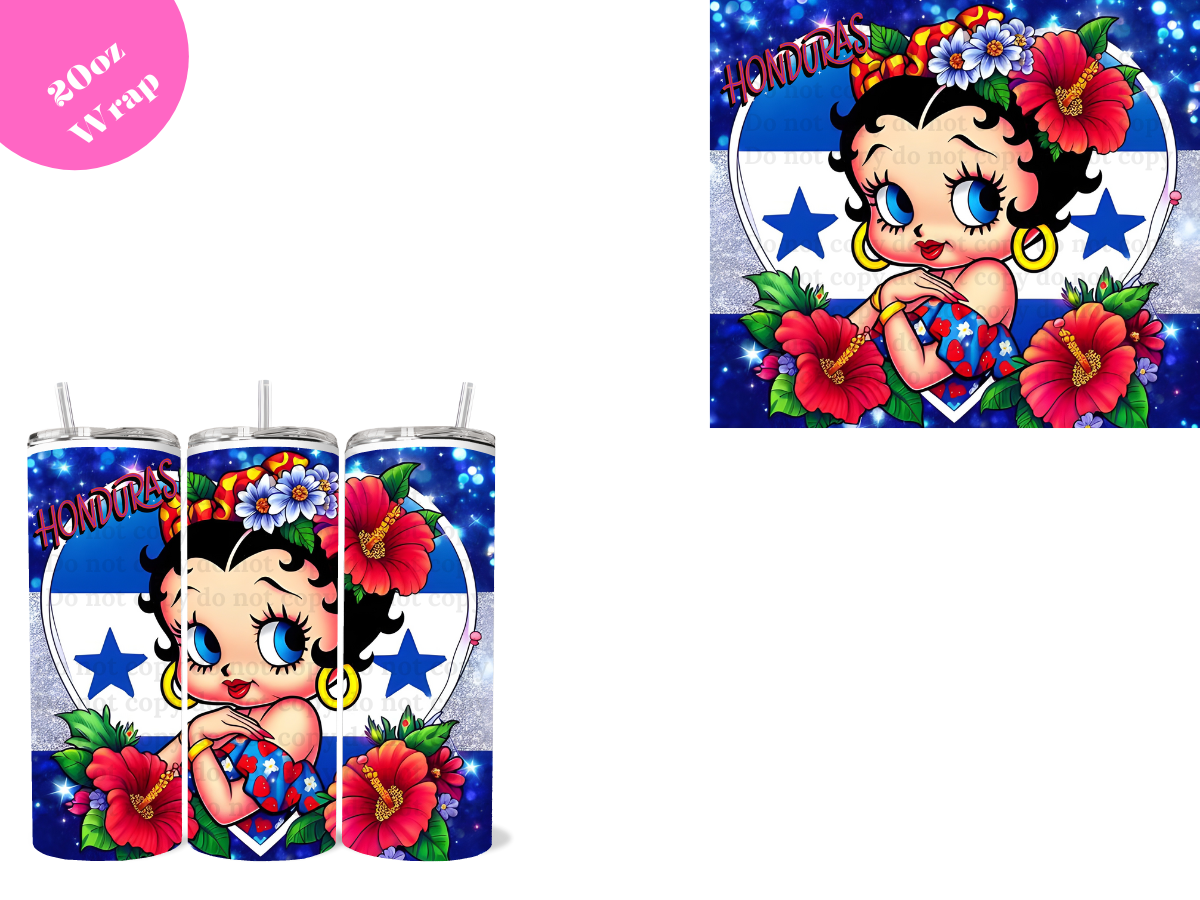 Honduras Doll *20oz Sublimation Wrap*