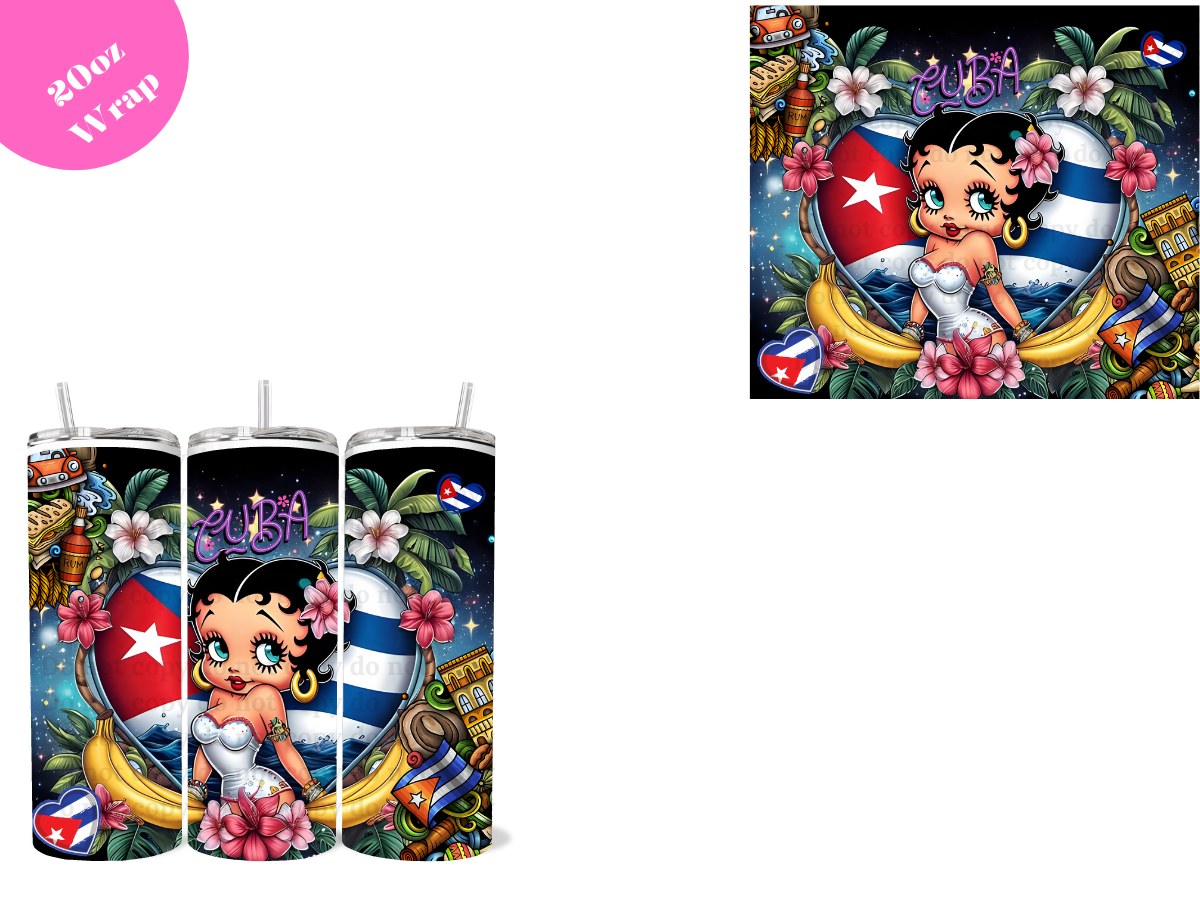 Cuba Doll *20oz Sublimation Wrap*