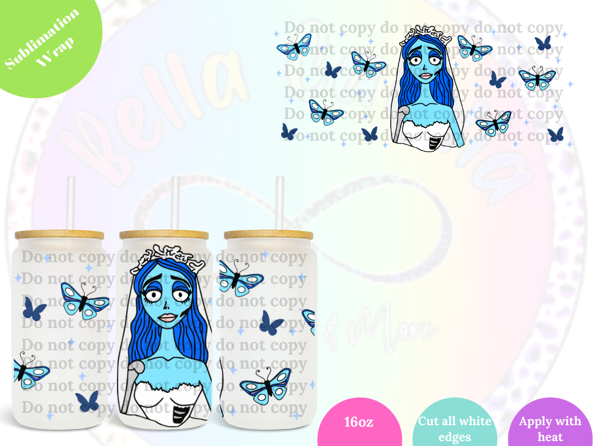 Blue Bride 16oz **Sublimation Wrap**