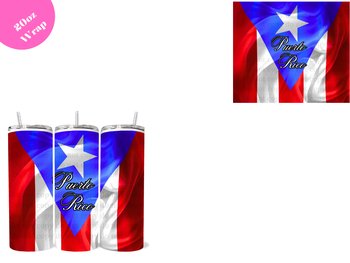Puerto Rico *20oz Sublimation Wrap*