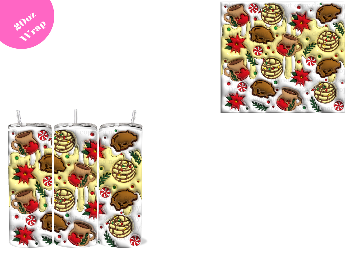 Noche Buena *20oz Sublimation Wrap*