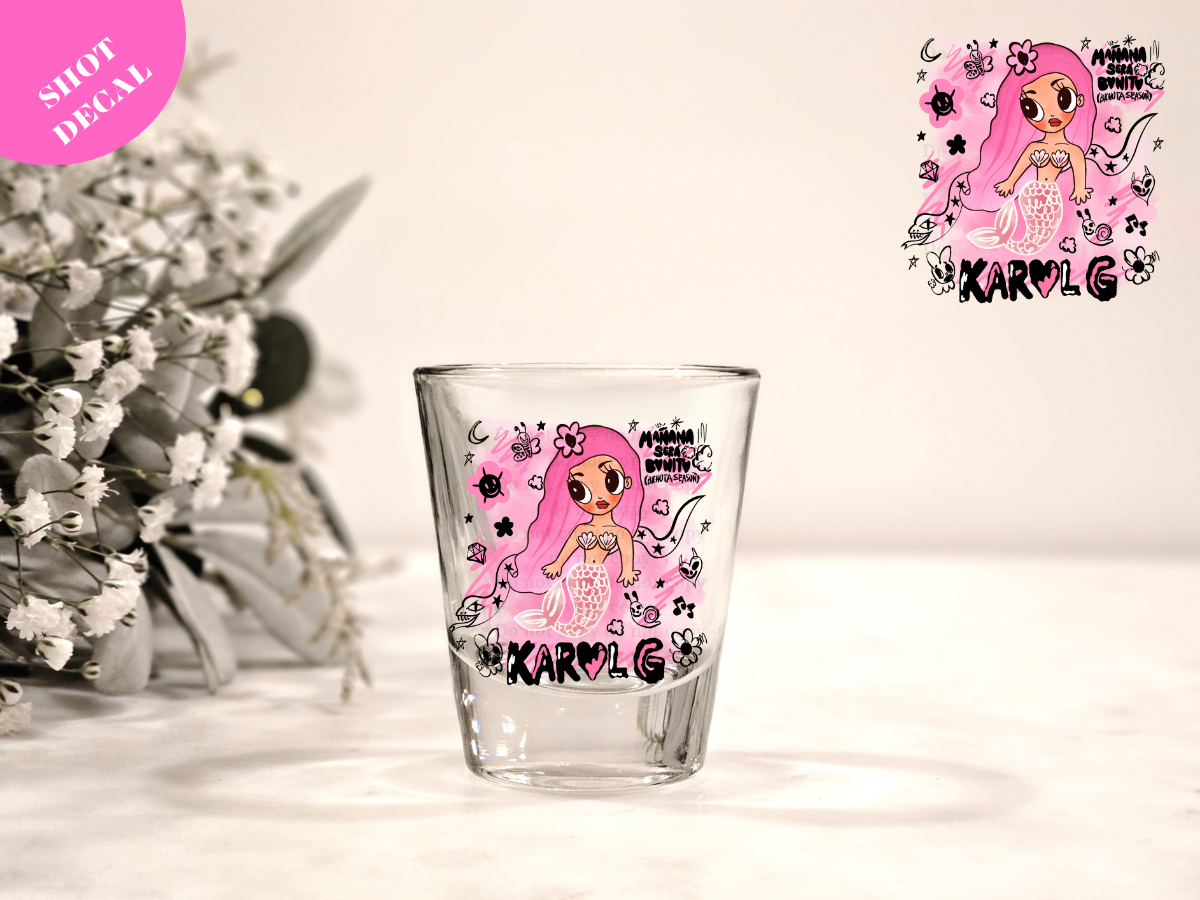 Karol G UV DTF Shot Decal