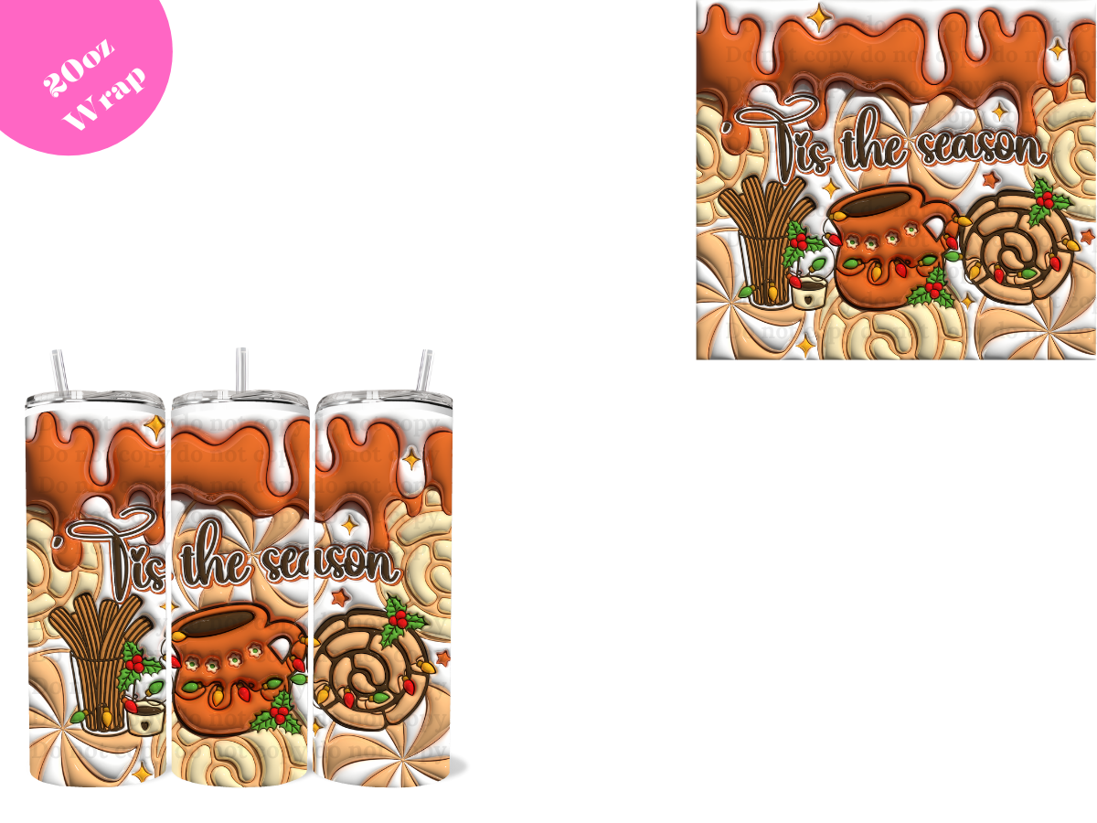 Tis the Season *20oz Sublimation Wrap*