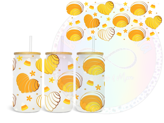 Candy Corn Conchitas UV DTF Wrap