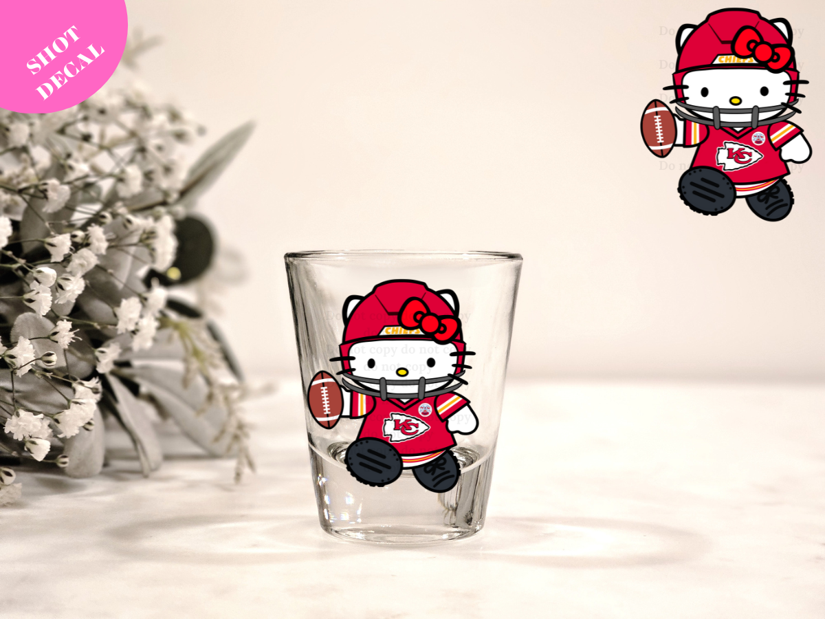 Kitty KC UV DTF Shot Decal