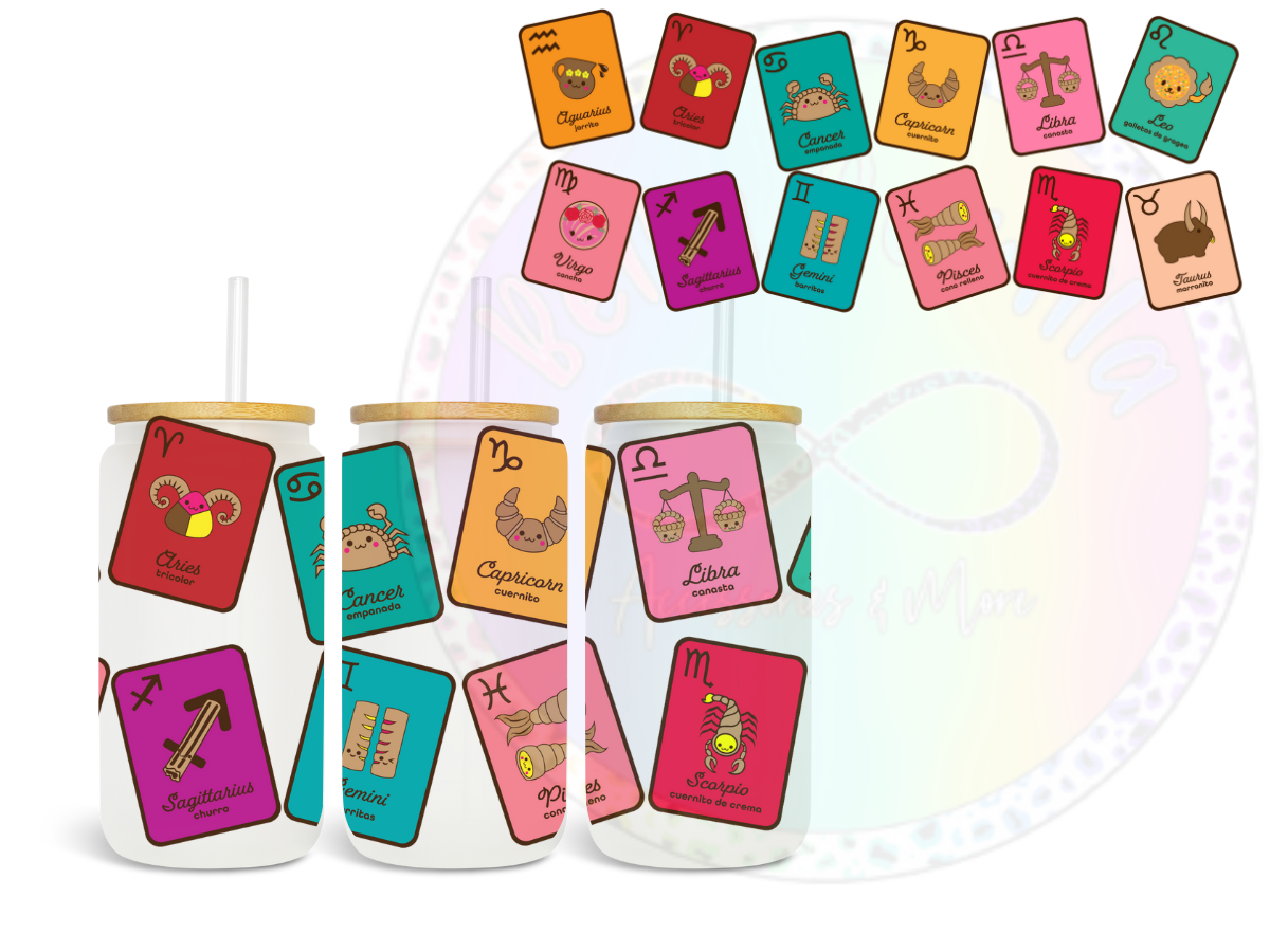 Horoscope Loteria UV DTF Wrap