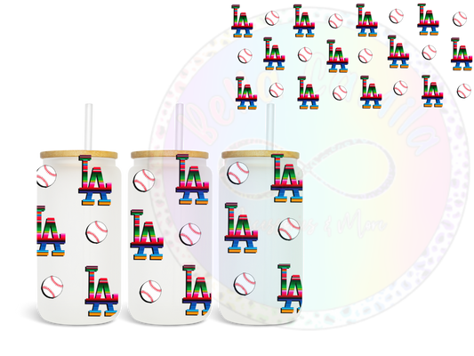 LA Baseball UV DTF Wrap