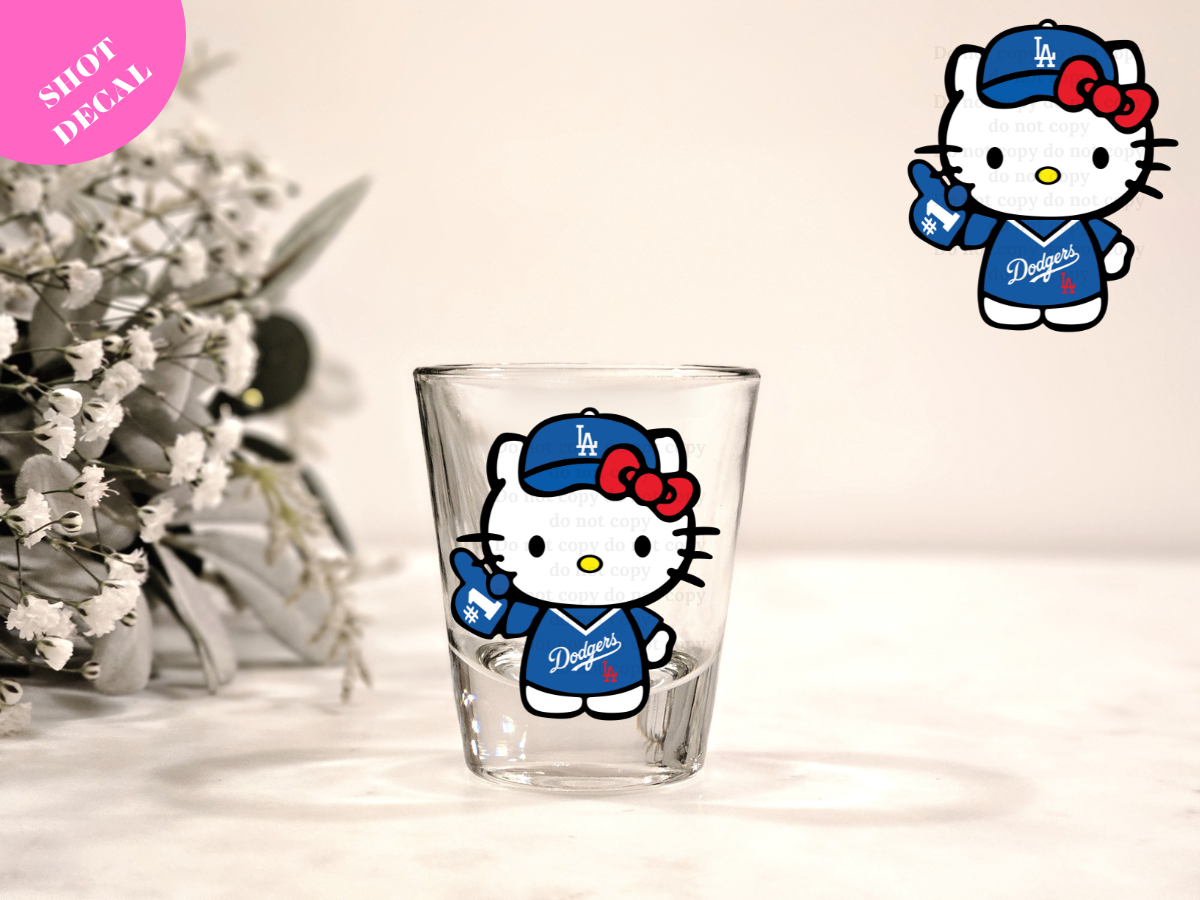 Kitty LA UV DTF Shot Decal