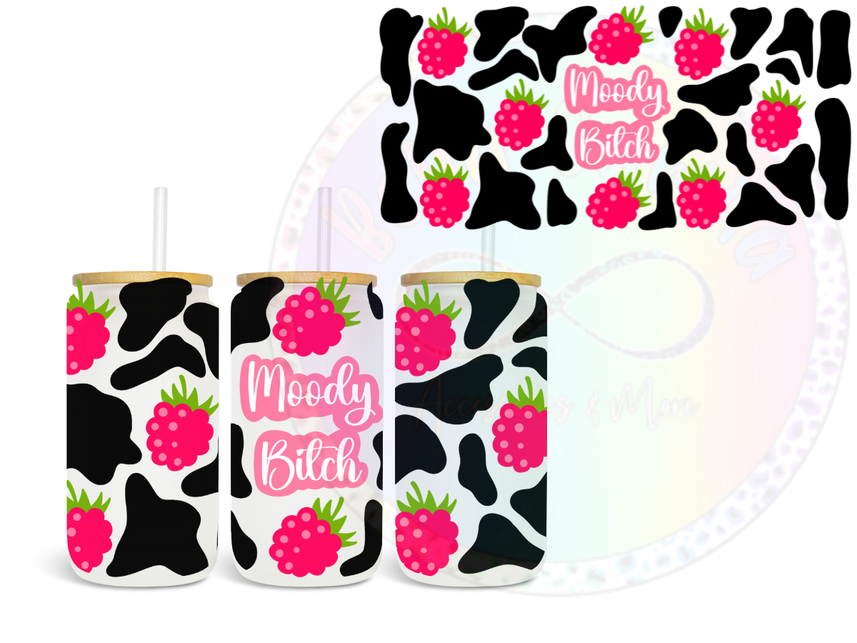 Moody Bitch UV DTF Wrap