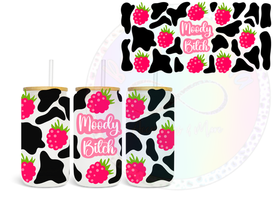 Moody Bitch UV DTF Wrap