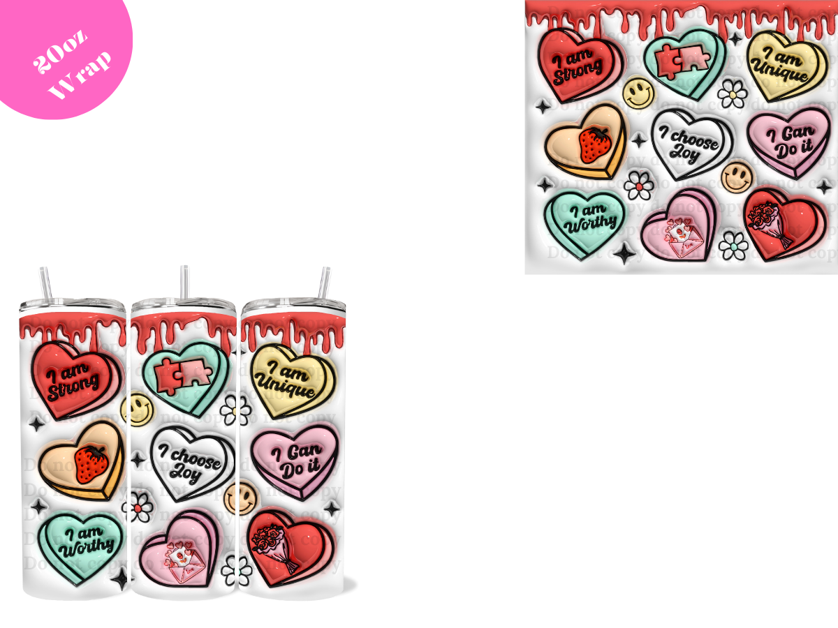 I am Unique *20oz Sublimation Wrap*