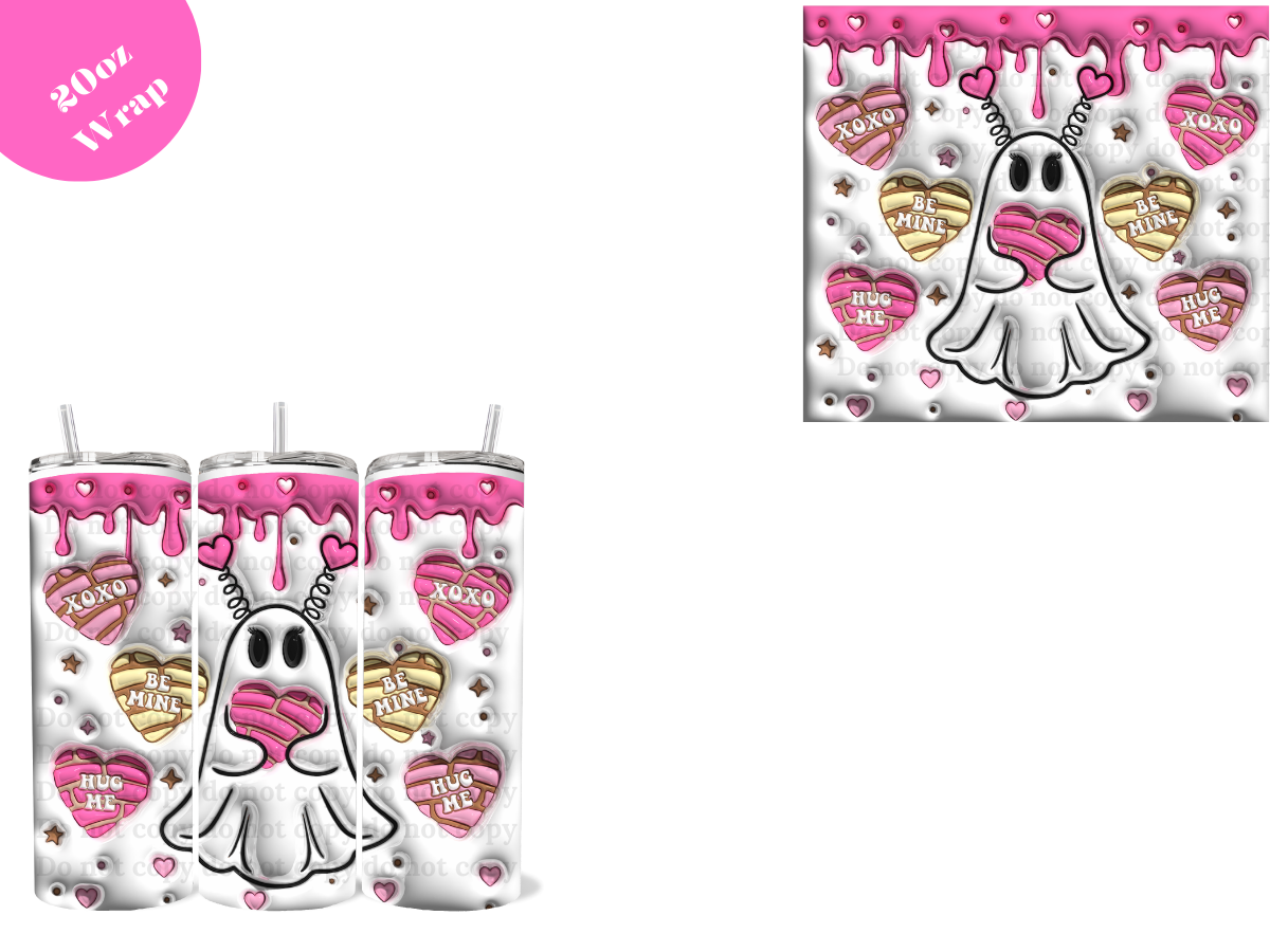 Be Mine (ghost) *20oz Sublimation Wrap*