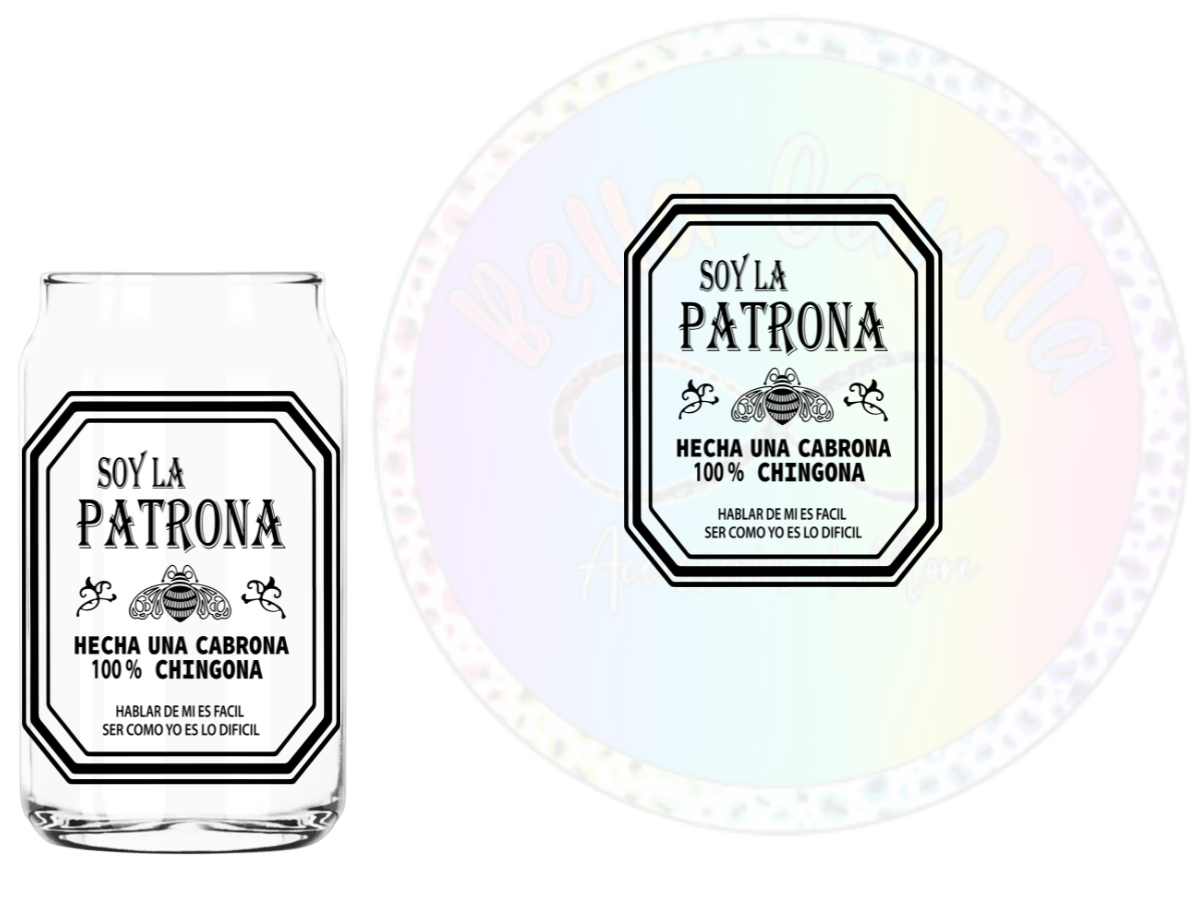 Soy La Patrona UV DTF Decal
