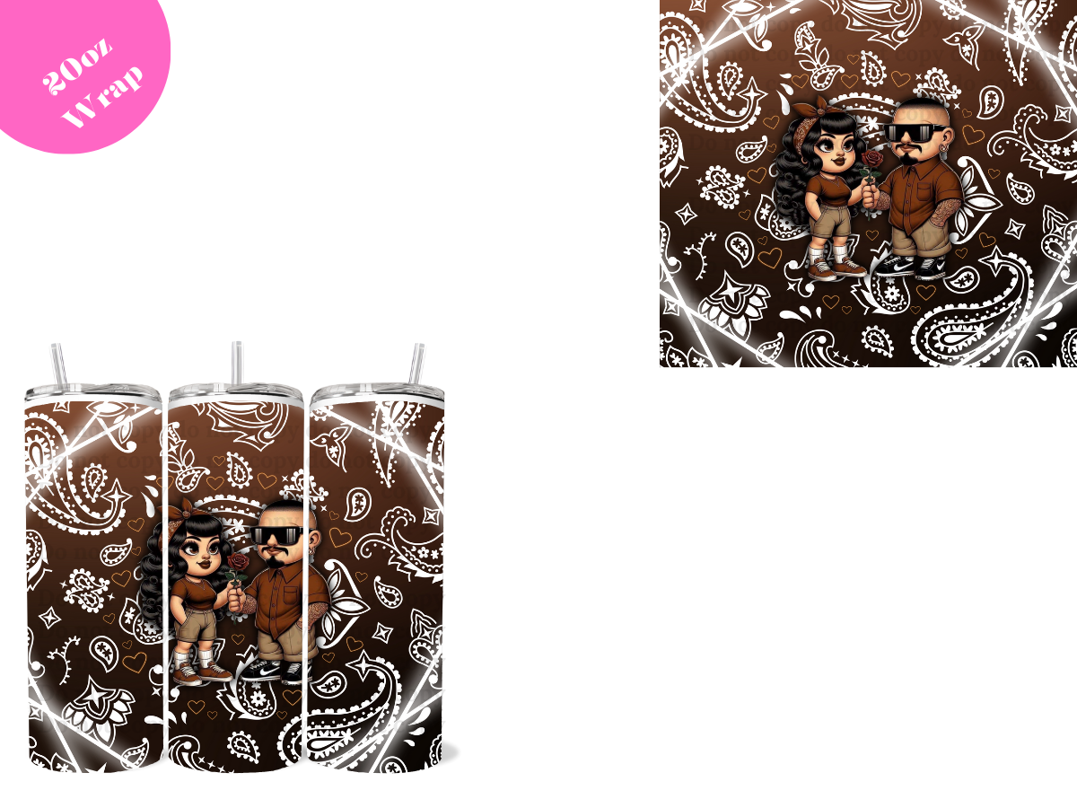 Chicanos # 2 *20oz Sublimation Wrap*
