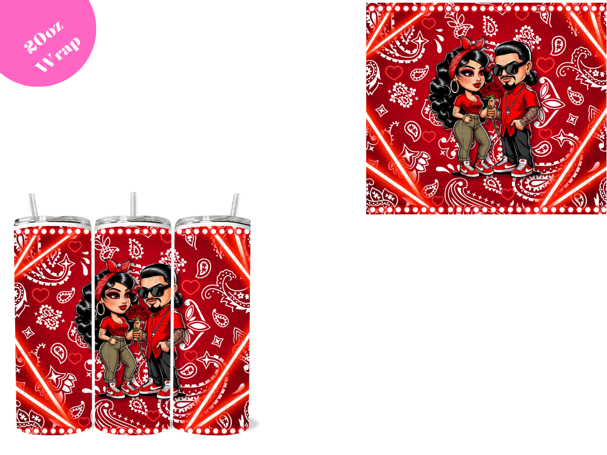 Chicanos # 3 *20oz Sublimation Wrap*