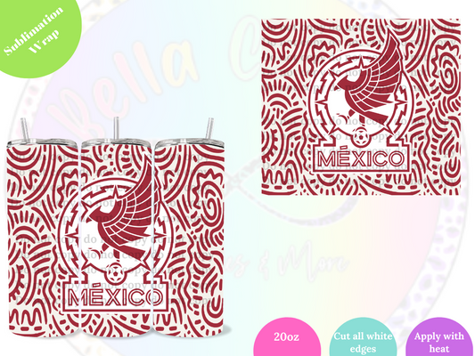 Mexico Red 20oz Sublimation Wrap
