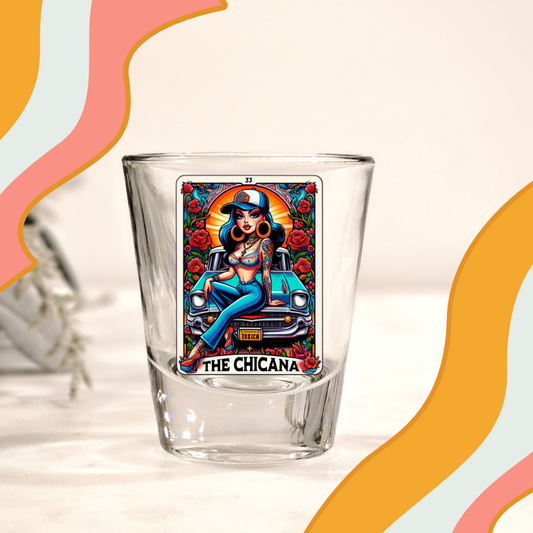 La Chicana UV DTF Shot Decal