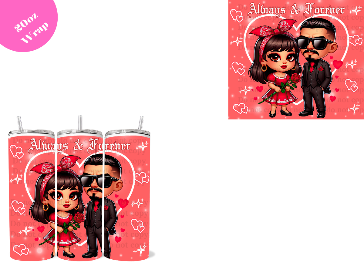 Chicanos # 9 *20oz Sublimation Wrap*