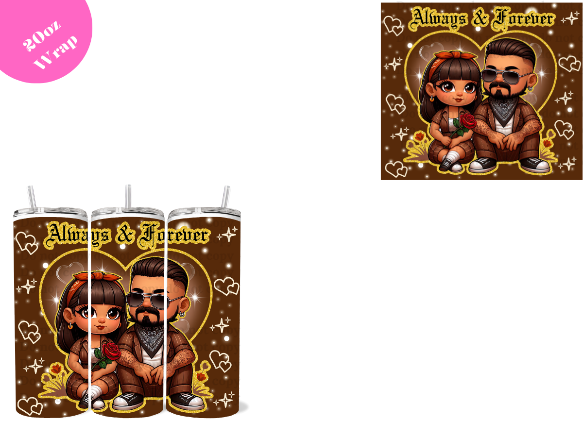 Chicanos # 10 *20oz Sublimation Wrap*