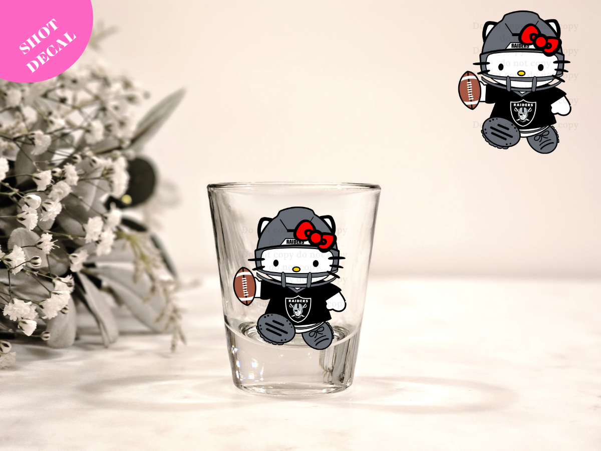 Kitty RS UV DTF Shot Decal