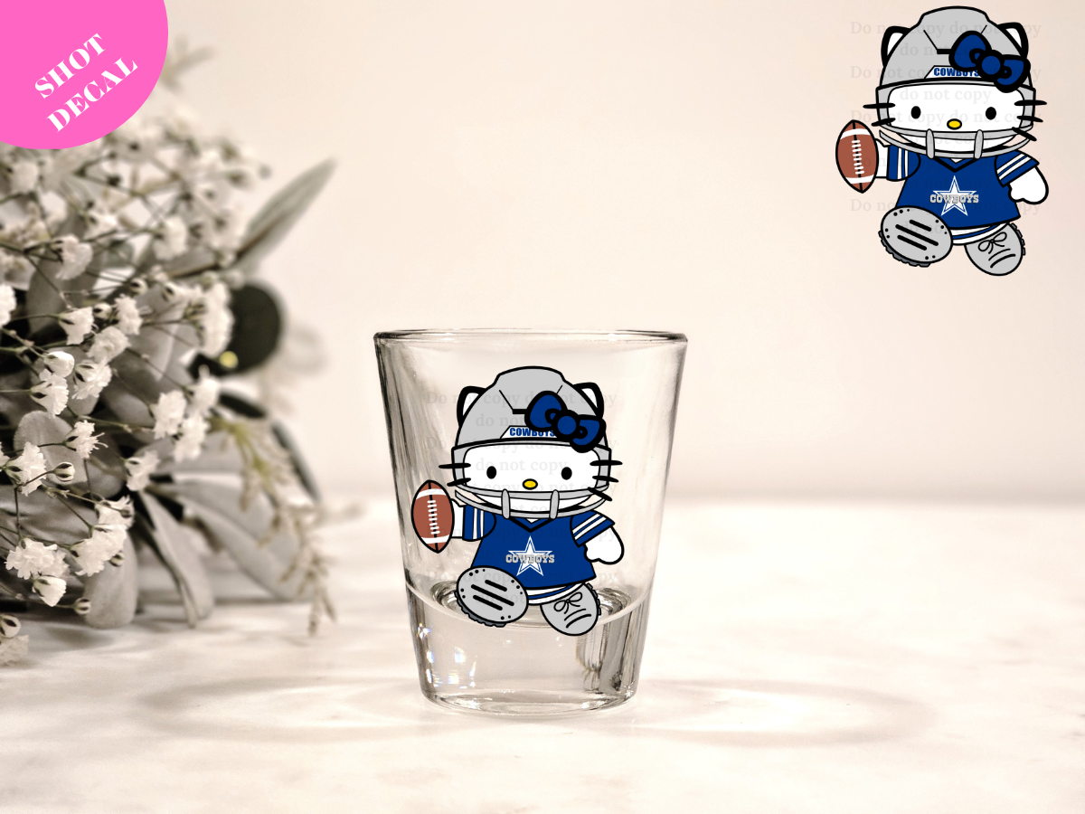Kitty DS UV DTF Shot Decal