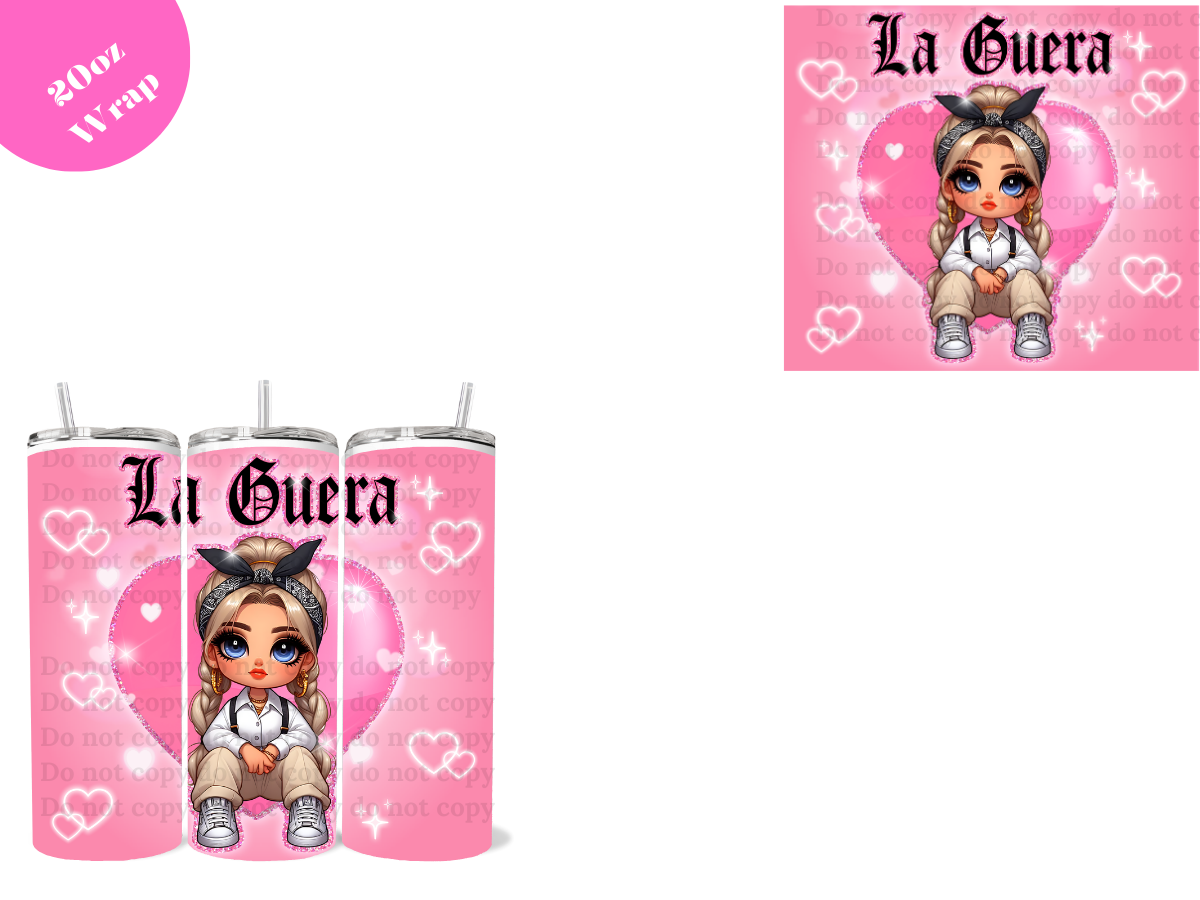 Chicana # 12 *20oz Sublimation Wrap*