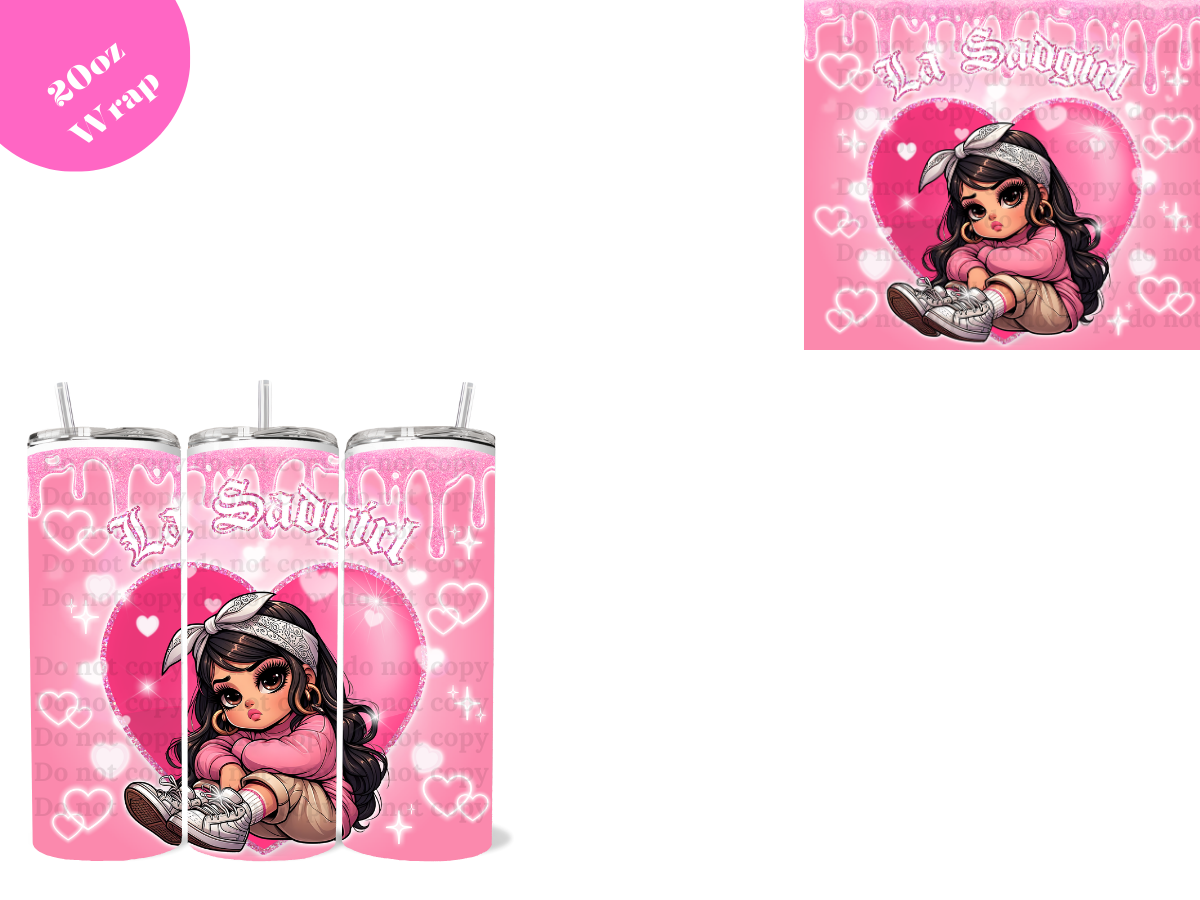 Chicana # 13 *20oz Sublimation Wrap*
