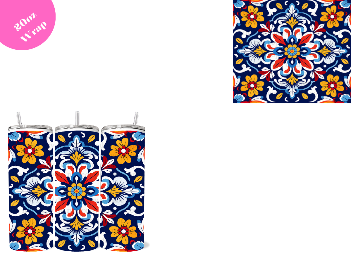 Flowers *20oz Sublimation Wrap*