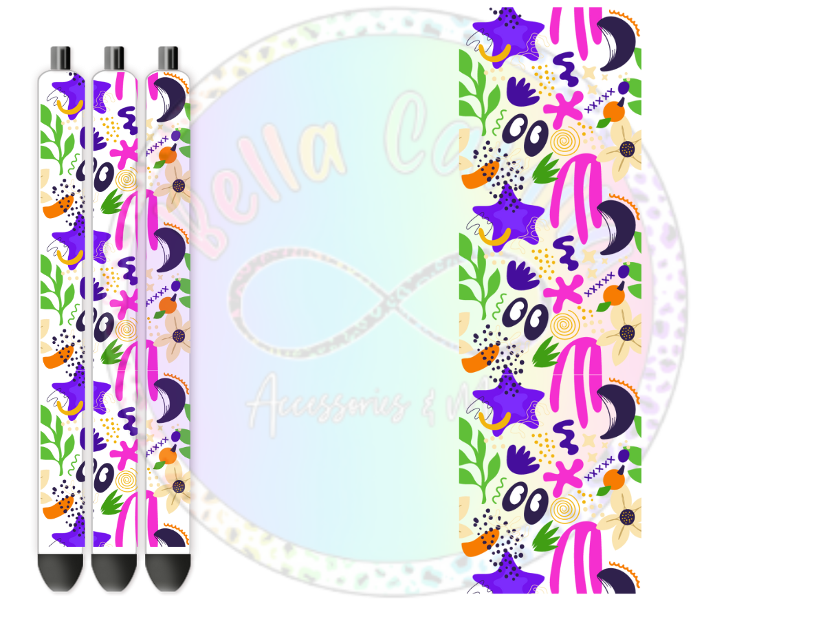 Neon Splash UV DTF Pen Wrap