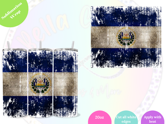 El Salvador 20oz Sublimation Wrap