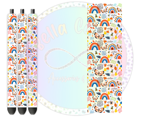 Butterflies and Rainbows UV DTF Pen Wrap