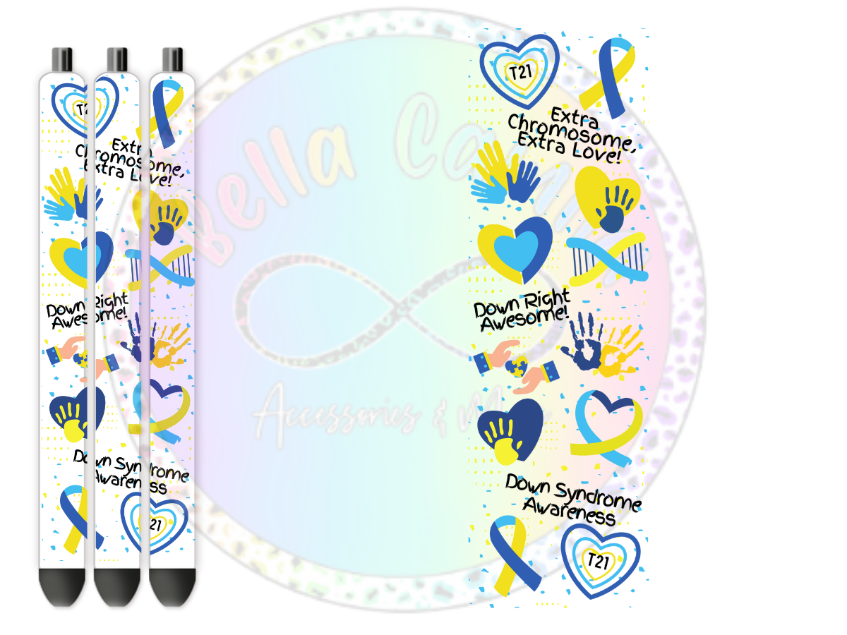 Down Syndrome UV DTF Pen Wrap