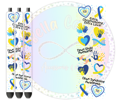 Down Syndrome UV DTF Pen Wrap