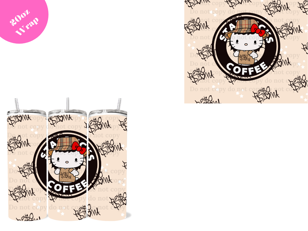 Kitty Pluma **20oz VINYL Wrap**