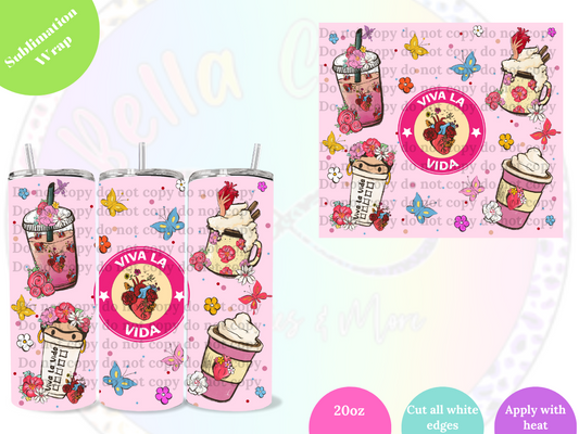 Viva la Frida 20oz Sublimation Wrap