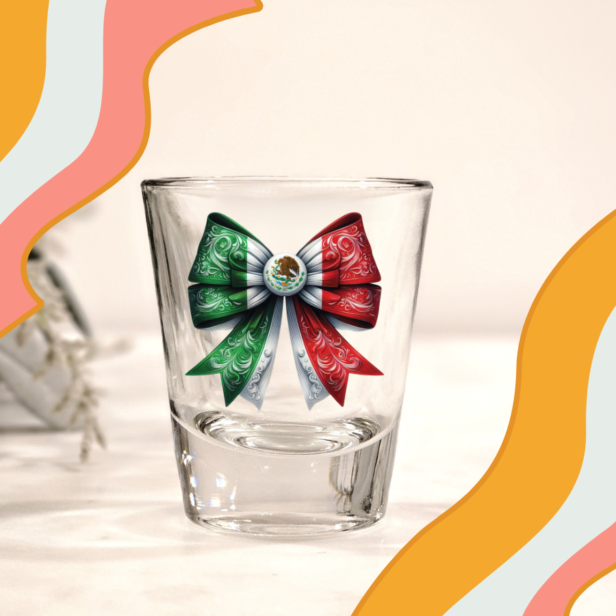 Mexico Bow UV DTF Shot Decal