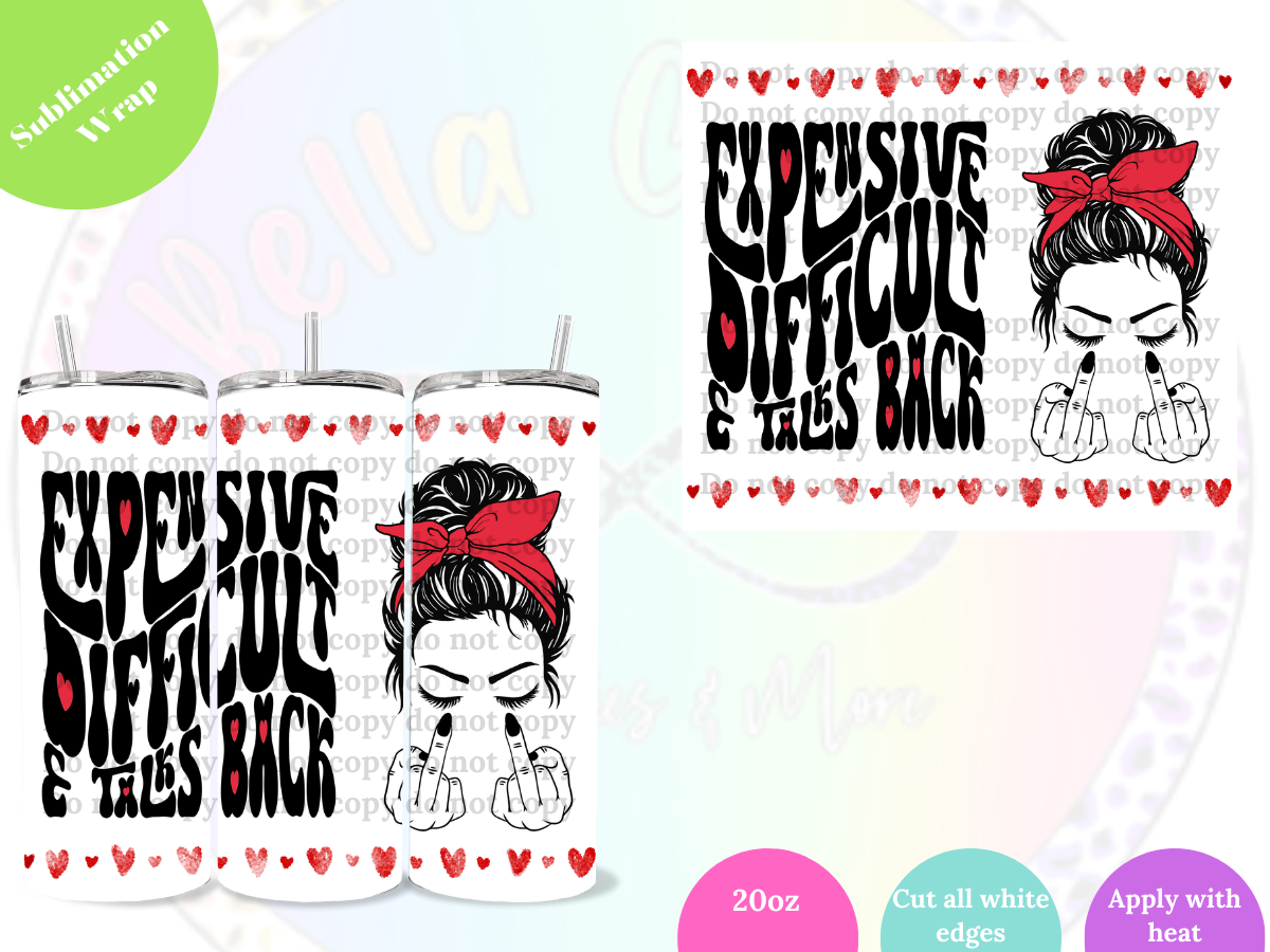 Expensive Difficult 20oz Sublimation Wrap