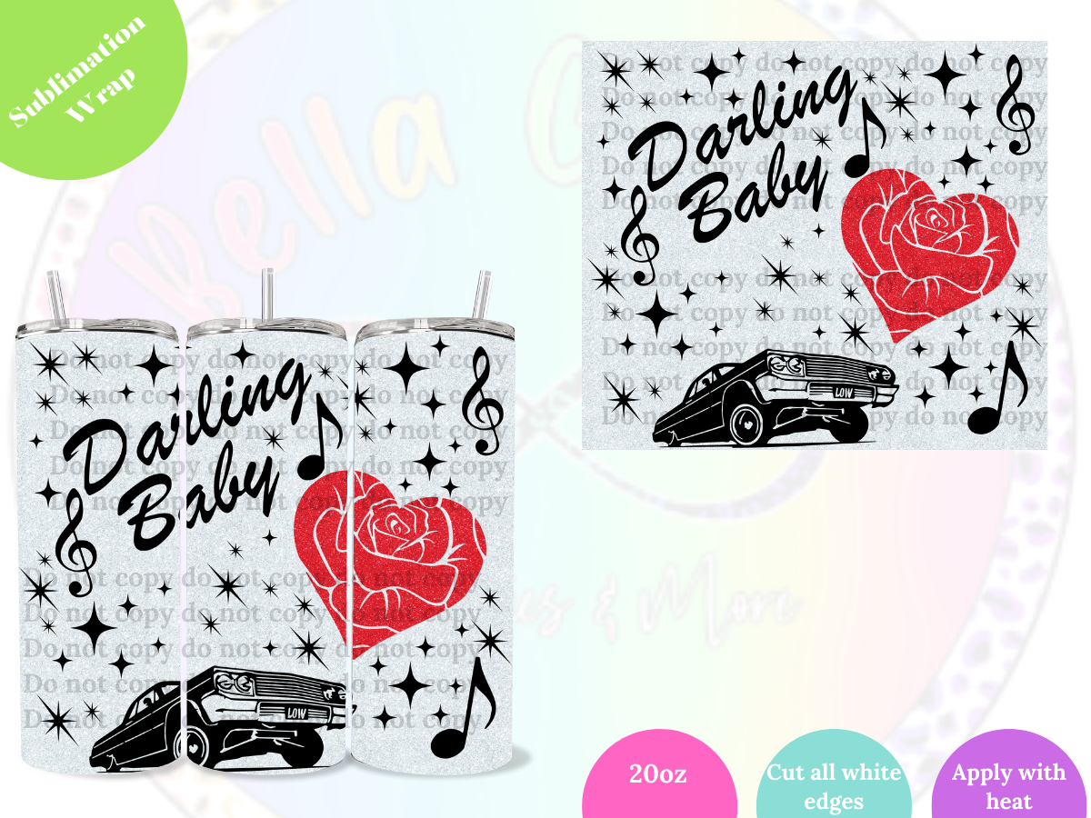 Darling Baby 20oz Sublimation Wrap