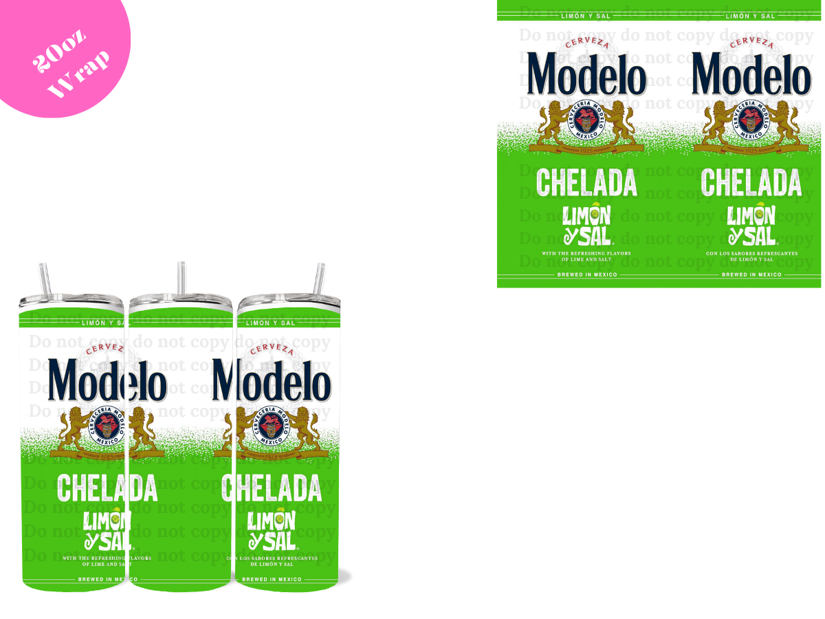Chelada Limon *20oz Sublimation Wrap*
