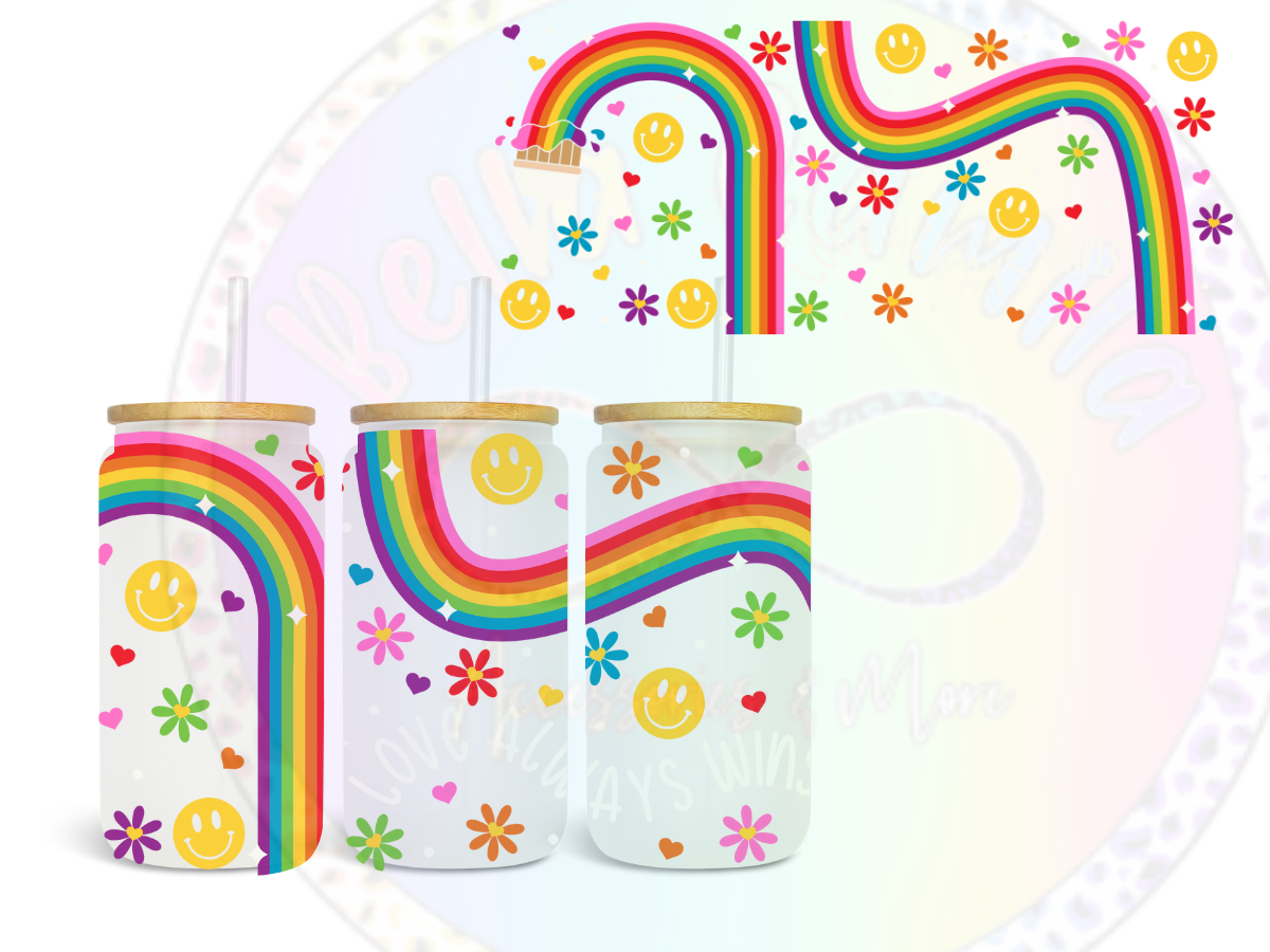 Love Always Wins UV DTF Wrap